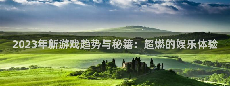 长征娱乐游戏：2023年新游戏趋势与秘籍：超燃的娱乐体验